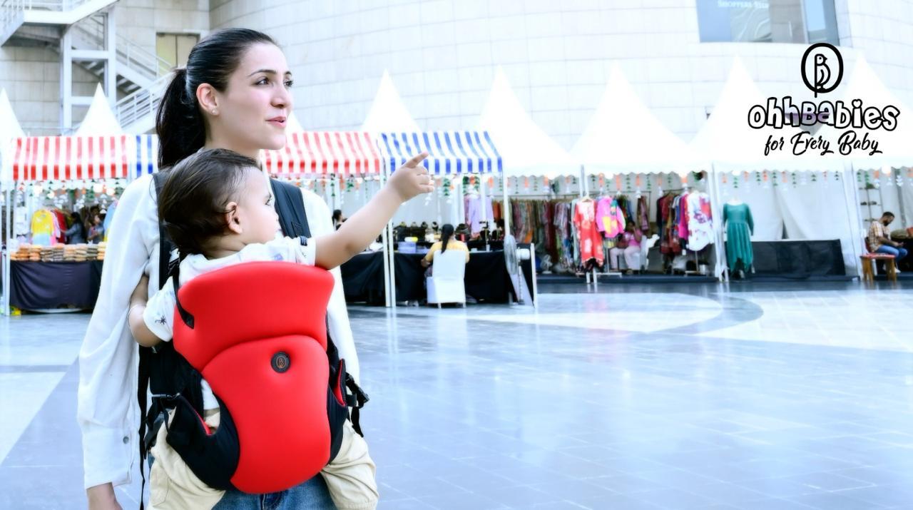 Lightweight & Adjustable Baby Sling Carrier (Red)