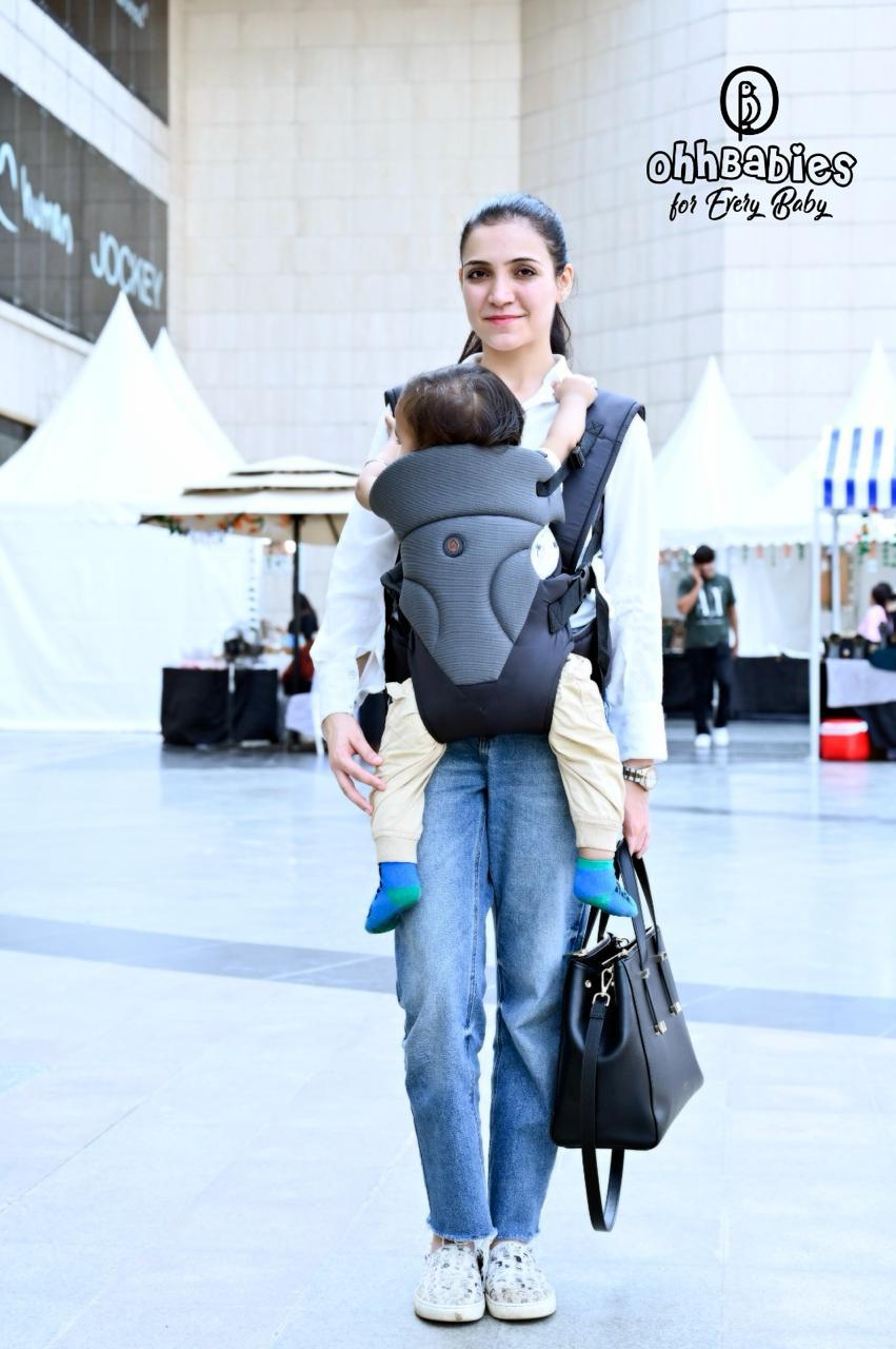 Lightweight & Adjustable Baby Sling Carrier (Grey)