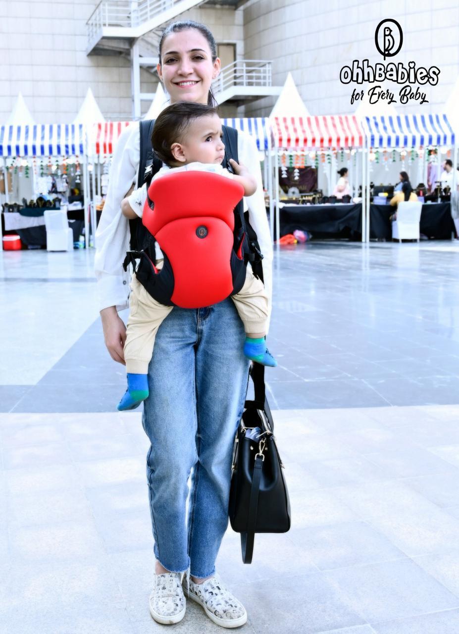 Lightweight & Adjustable Baby Sling Carrier (Red)