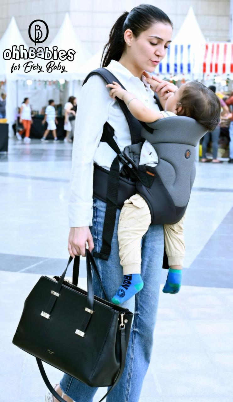 Lightweight & Adjustable Baby Sling Carrier (Grey)