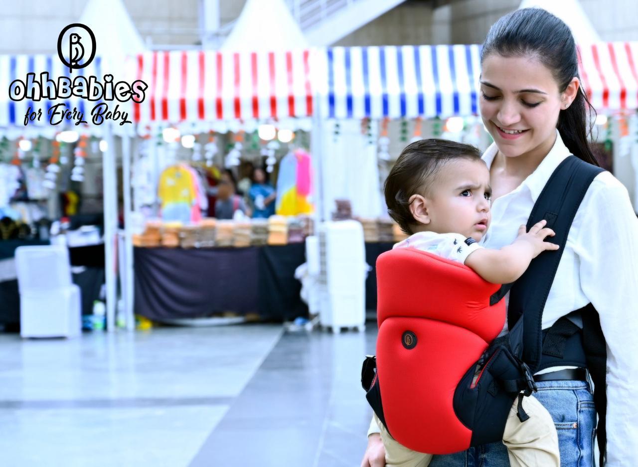 Lightweight & Adjustable Baby Sling Carrier (Red)