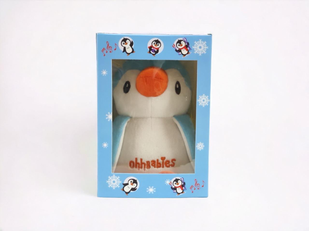 Penguin Soft Rattle Toy (Blue)