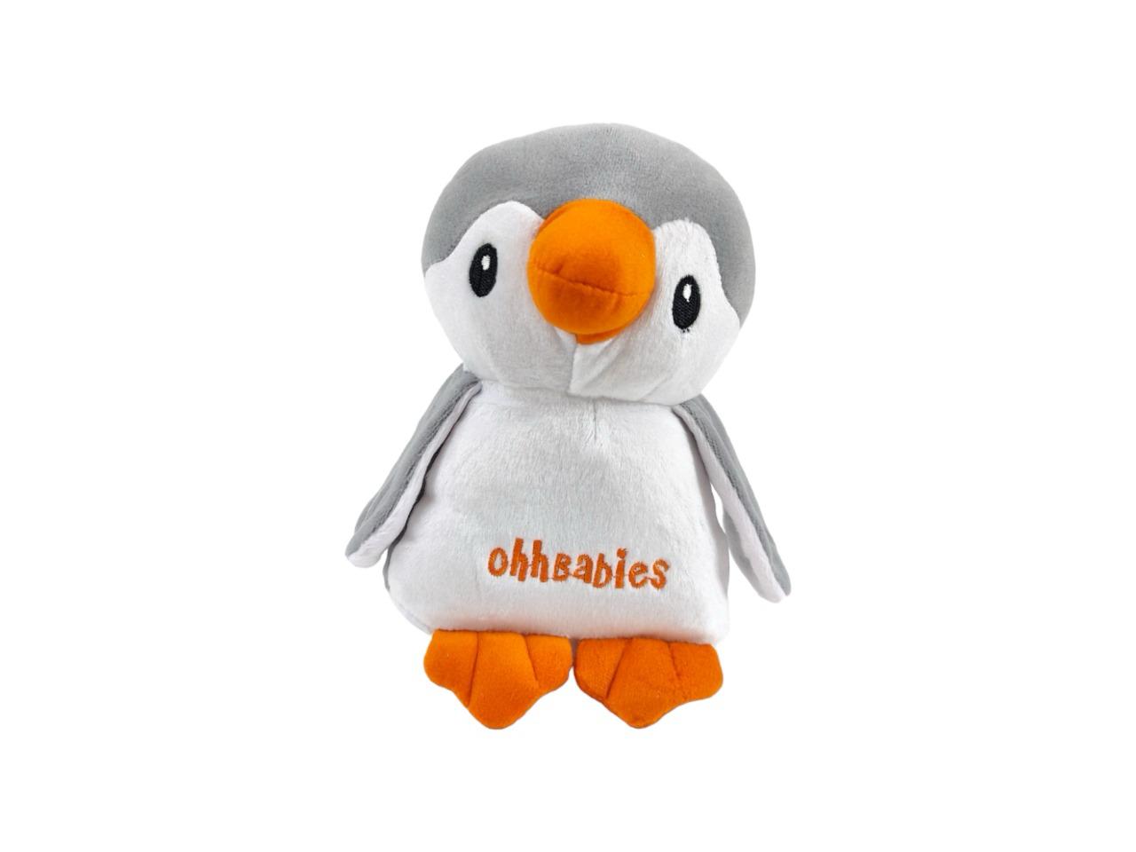 Penguin Soft Rattle Toy (Grey)