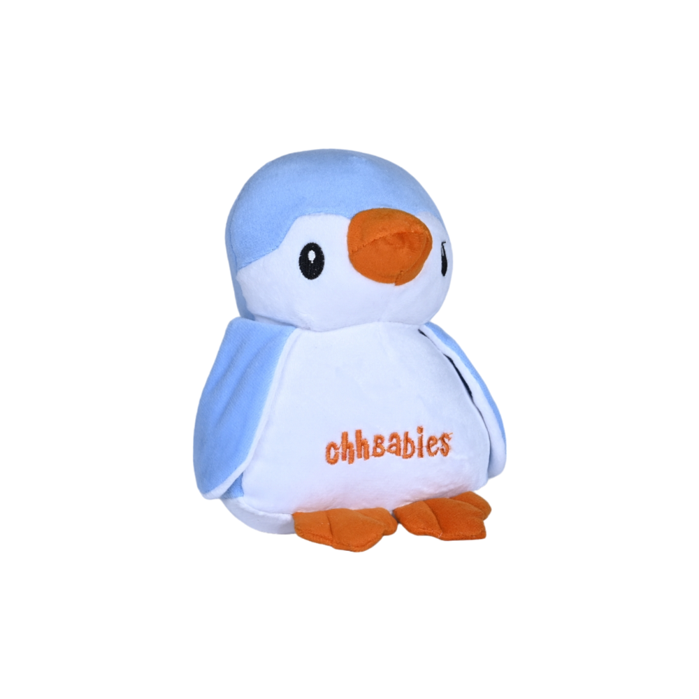 Blue penguin soft toy on sale